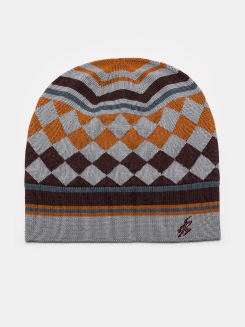 Asics Aquifolia Knit Hat in Mist/Rust