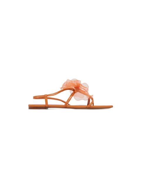 NENSI DOJAKA Orange Appliqué Sandals