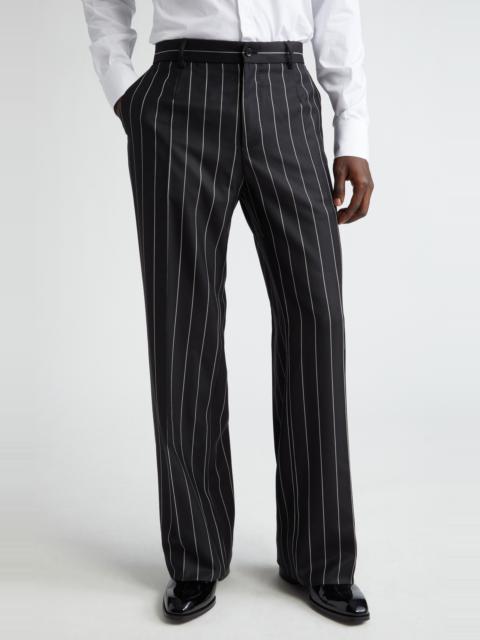 Dolce & Gabbana Pinstripe Wool Trousers
