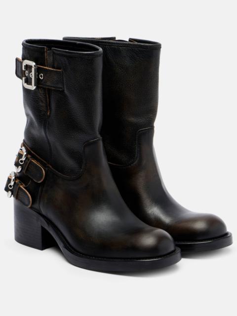 Chloé Dakota 60 leather biker boots