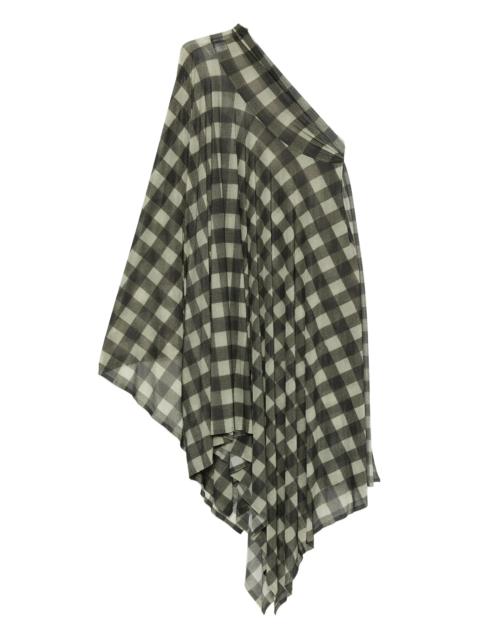 NORMA KAMALI plaid pleated dress