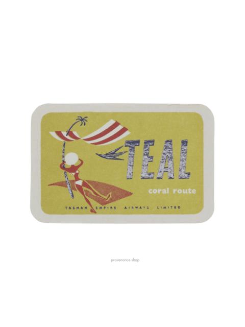 Louis Vuitton Airline Label Postcard Sticker- TEAL