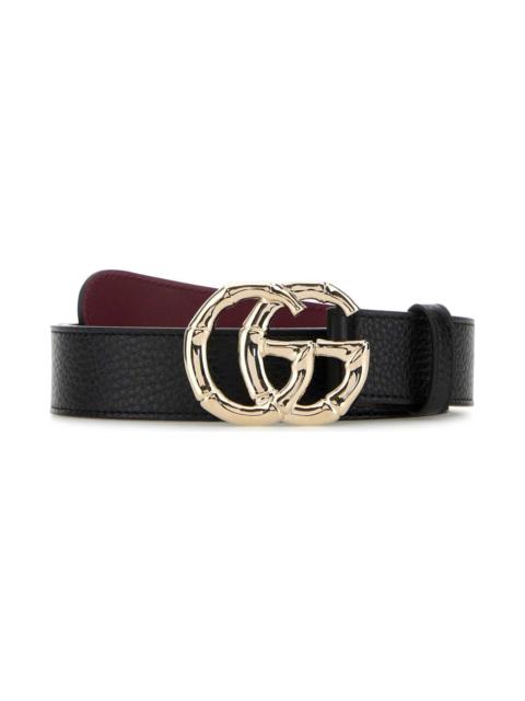 GUCCI Black Leather Belt
