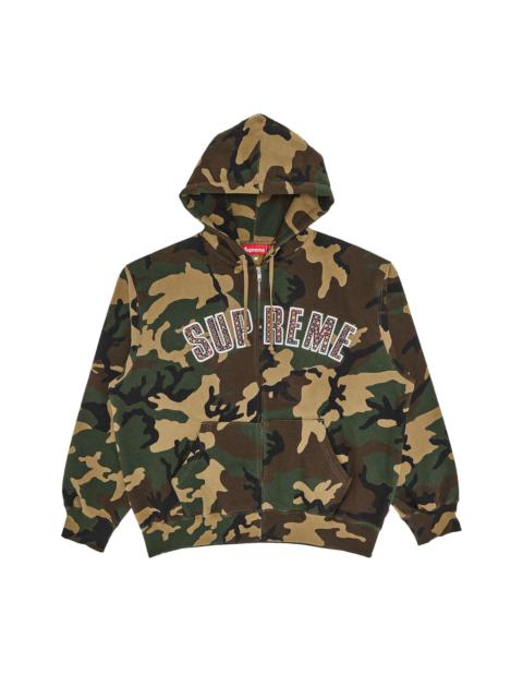 Supreme Supreme x B.B. Simon Zip Up Hooded Sweatshirt 'Woodland Camo'