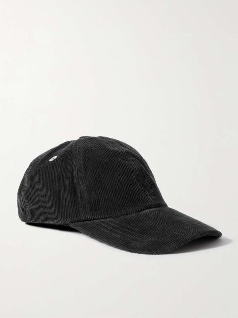 Logo-Embroidered Cotton-Corduroy Baseball Cap