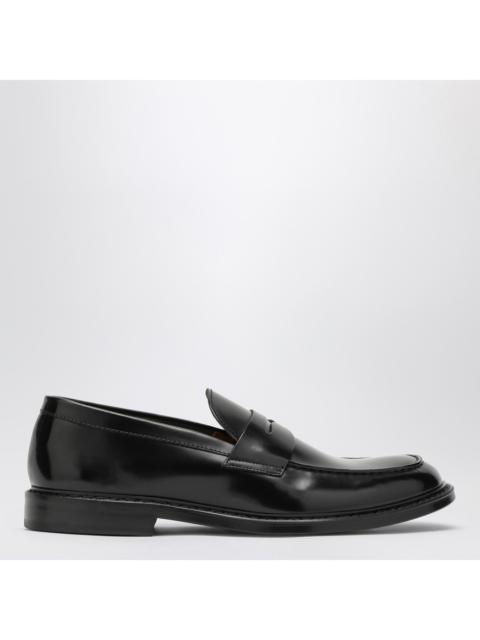 Other Designers Doucal's Black Leather Classic Loafer Men