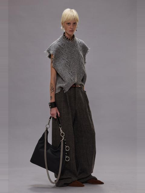 R13 BOYFRIEND CABLE SWEATER VEST