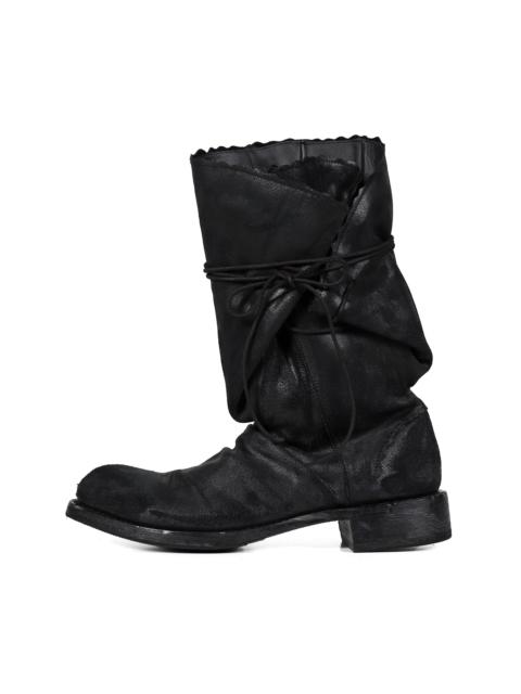 NO/FAITH STUDIOS FLAP LACES BOOTS / BLK