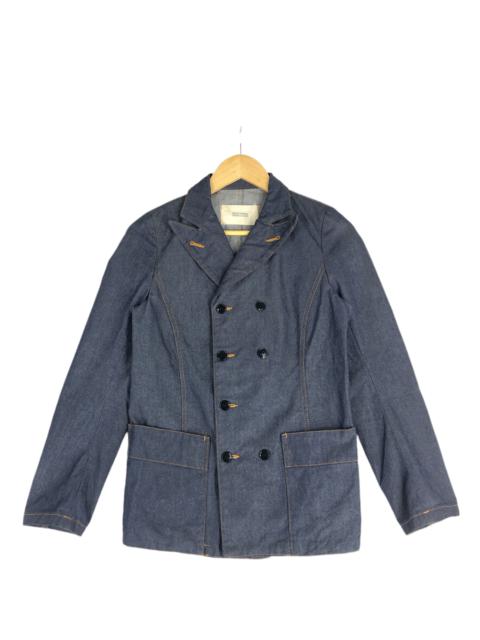 Other Designers Cabane De Zucca - Cabane De Zucca Denim Blazer Duffel Blazer