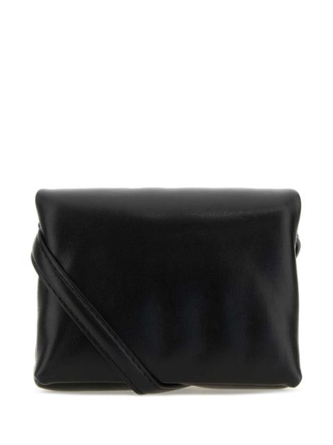 Marni Marni Women Black Leather Mini Prisma Clutch