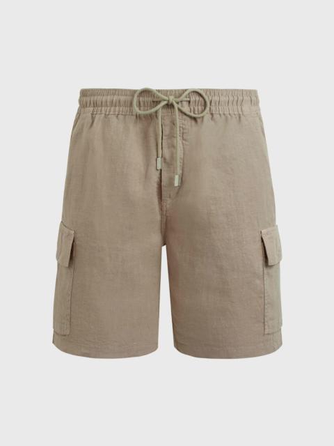 Vilebrequin Men Linen Bermuda Shorts Solid