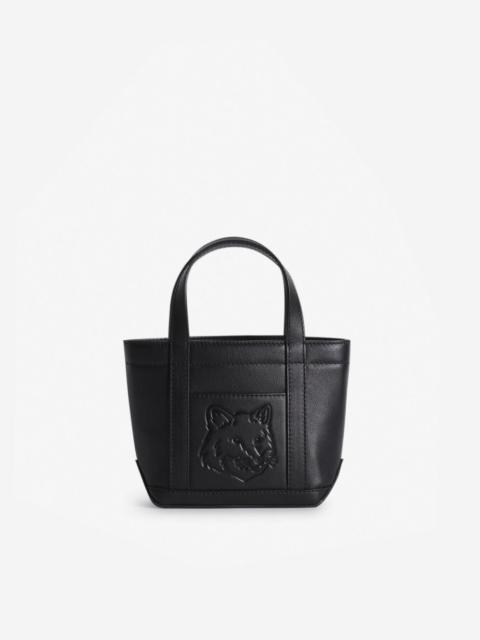 Maison Kitsuné FOX HEAD LEATHER MINI TOTE