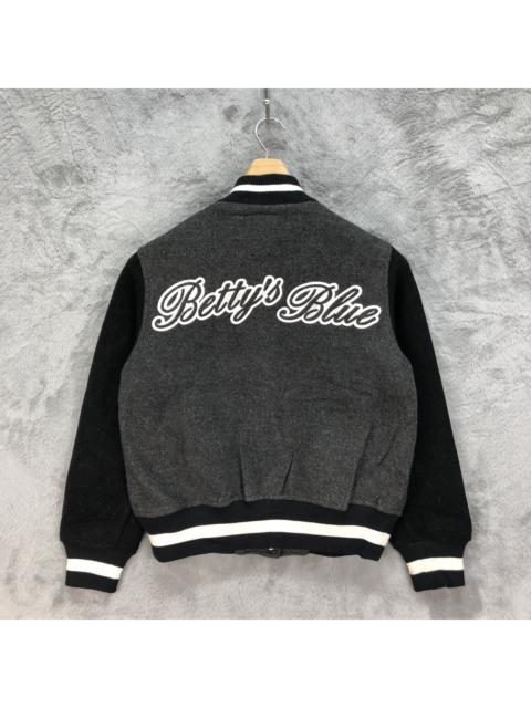 Other Designers Designer - BETTY'S BLUE by Shinji Abe Varsity Jacket #4838-173