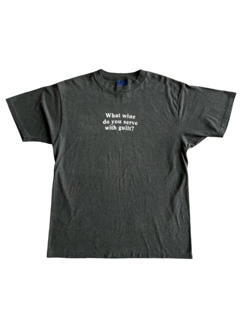 Final Blow - Vintage 80s What Wine Script T-Shirt SZ XL