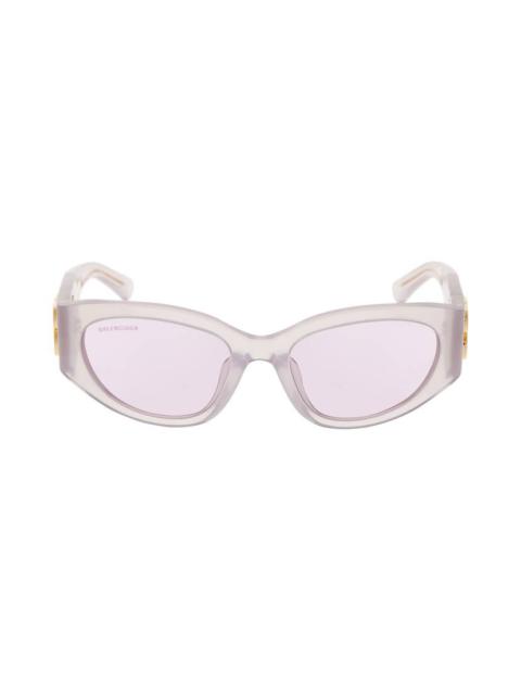 Women's Bossy Round Af Sunglasses in Light Pink