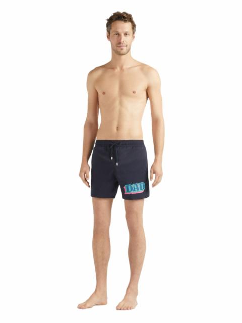 Vilebrequin Vilebrequin Men's Dad and Son Stretch Short Swim Shorts in Bleu Marine at Nordstrom