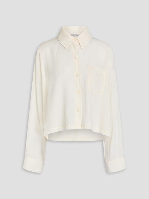 ALEX MILL Gemma cropped washed-Lyocell shirt
