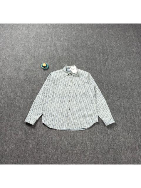 Dior Dior Oblique all-over blue shirt