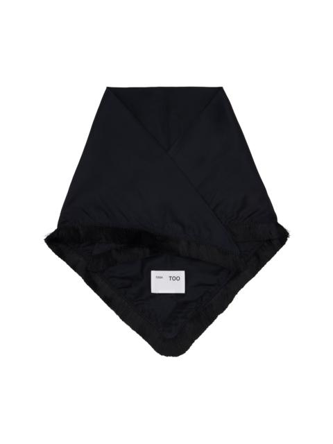TOGA PULLA Black Fringe Scarf