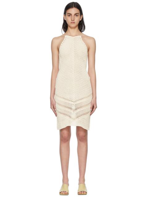 Bottega Veneta White Cotton Mini Dress