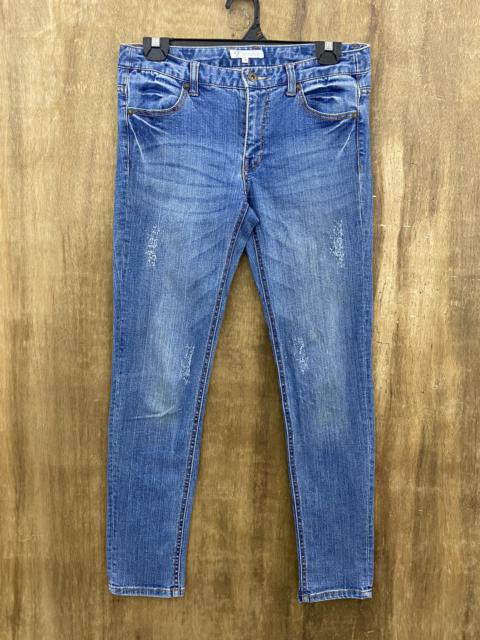 Other Designers Takeo Kikuchi - Tkmix Pice Blue Denim Pants #986