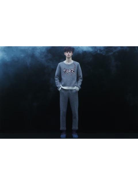UNDERCOVER 13aw geometric x-ray skeleton cat wool cashmere sweater