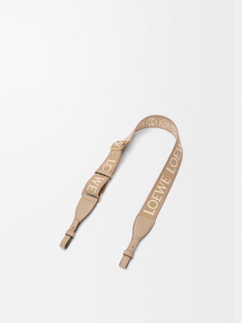 Loewe Anagram loop strap in jacquard and calfskin