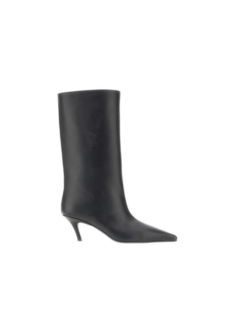 Amina Muaddi Amina Muaddi Fiona Nappa Leather Boots Black