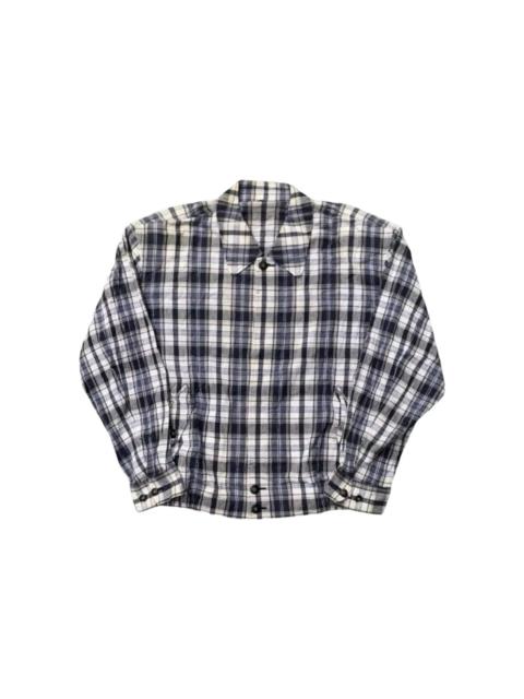 Dior Vintage Christian Dior Monsieur Sportswear Plaid Zip Up