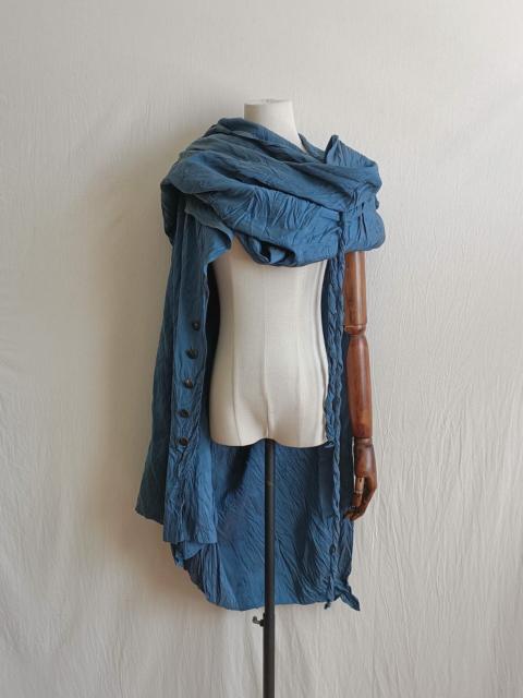 ISSEY MIYAKE Issey Miyake 1990s Blue Letter in the Wind Top