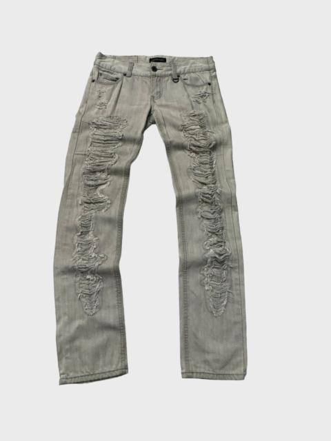 Other Designers Vintage - Jill Stuart Distressed Helmut Lang Inspired Low Rise Jean