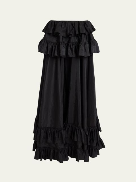 Chloé Ruffled Silk Maxi Skirt