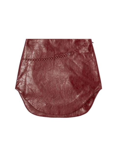 Diesel Faux leather mini skirt