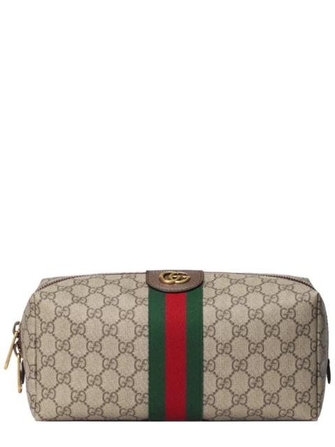 GUCCI BEAUTY CASE WITH GG WEAVE LOGO