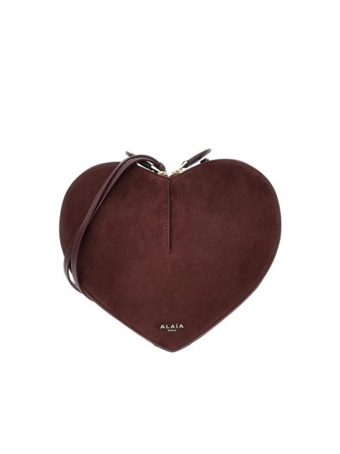 Alaïa 'LE COEUR' SUEDE AND GRAINED LEATHER BAG