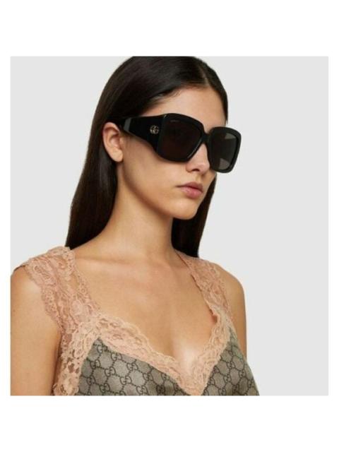 GUCCI NEW Gucci GG1402S 001 Black Grey Women Square Sunglasses GG 1402S