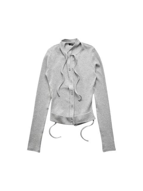 Ottolinger Double Closure Rib Cardigan 'Grey'