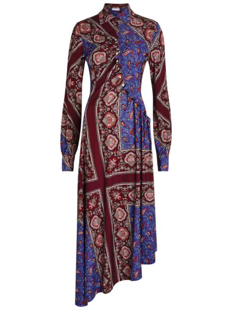 rabanne Rabanne Patterned Jersey Midi Shirt Dress