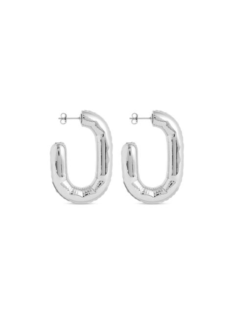 rabanne Silver-Tone Hoop Earrings silver