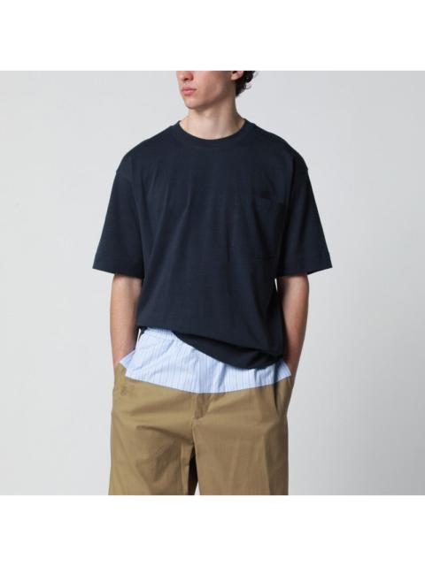 Dries Van Noten Dries Van Noten Navy Blue Cotton T-Shirt Men