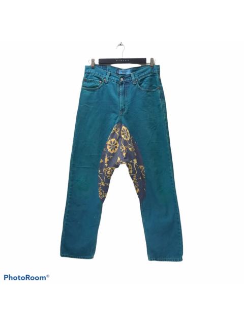 Levi's Custom Levis Y2K 505 Drop Crotch Floral Jeans