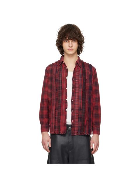 NEEDLES Red Flannel Ribbon Shirt