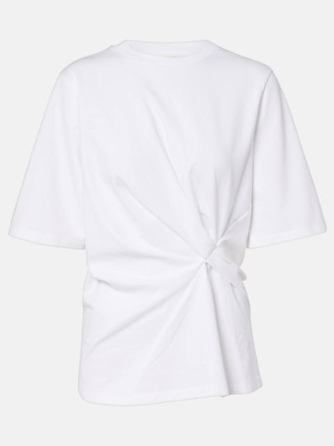 RÓHE Gathered cotton T-shirt