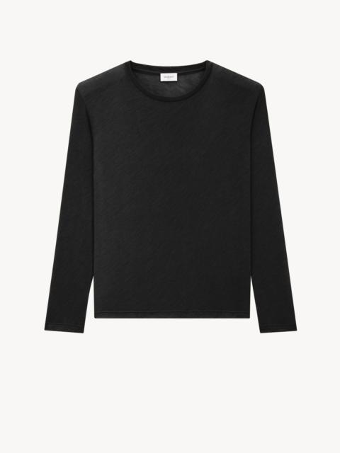 SAINT LAURENT SWEATER IN CASHMERE AND SILK JERSEY