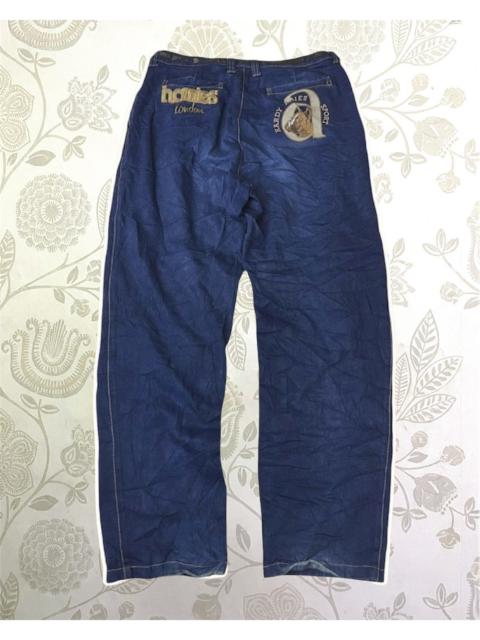 VINTAGE HARDY AMIES TRIBAL BAGGY PANTS LONDON ENGLAND