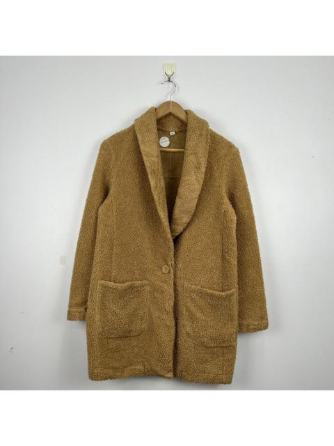 Other Designers Vintage Uniqlo Fleece Sherpa Long Coat Jacket J0019