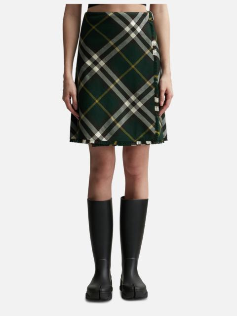 Burberry CHECK WOOL KILT