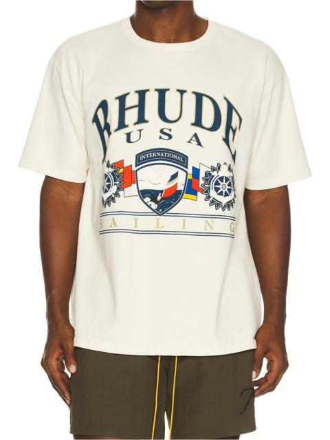 Rhude USA Sailing Icon Tee