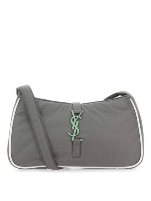 SAINT LAURENT Saint Laurent Grey Econylâ® Le 5 Ã 7 Shoulder Bag