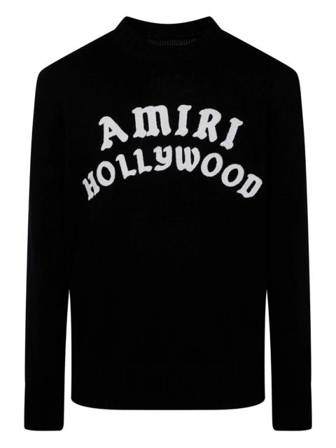 AMIRI Hollywood logo-embroidered knit sweater